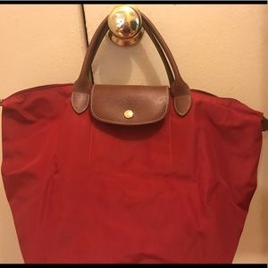 Longchamp Le Pliage Shoulder Bag Red